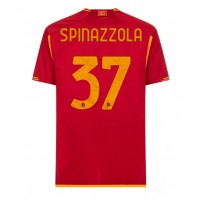 Dres AS Roma Leonardo Spinazzola #37 Domáci 2023-24 Krátky Rukáv